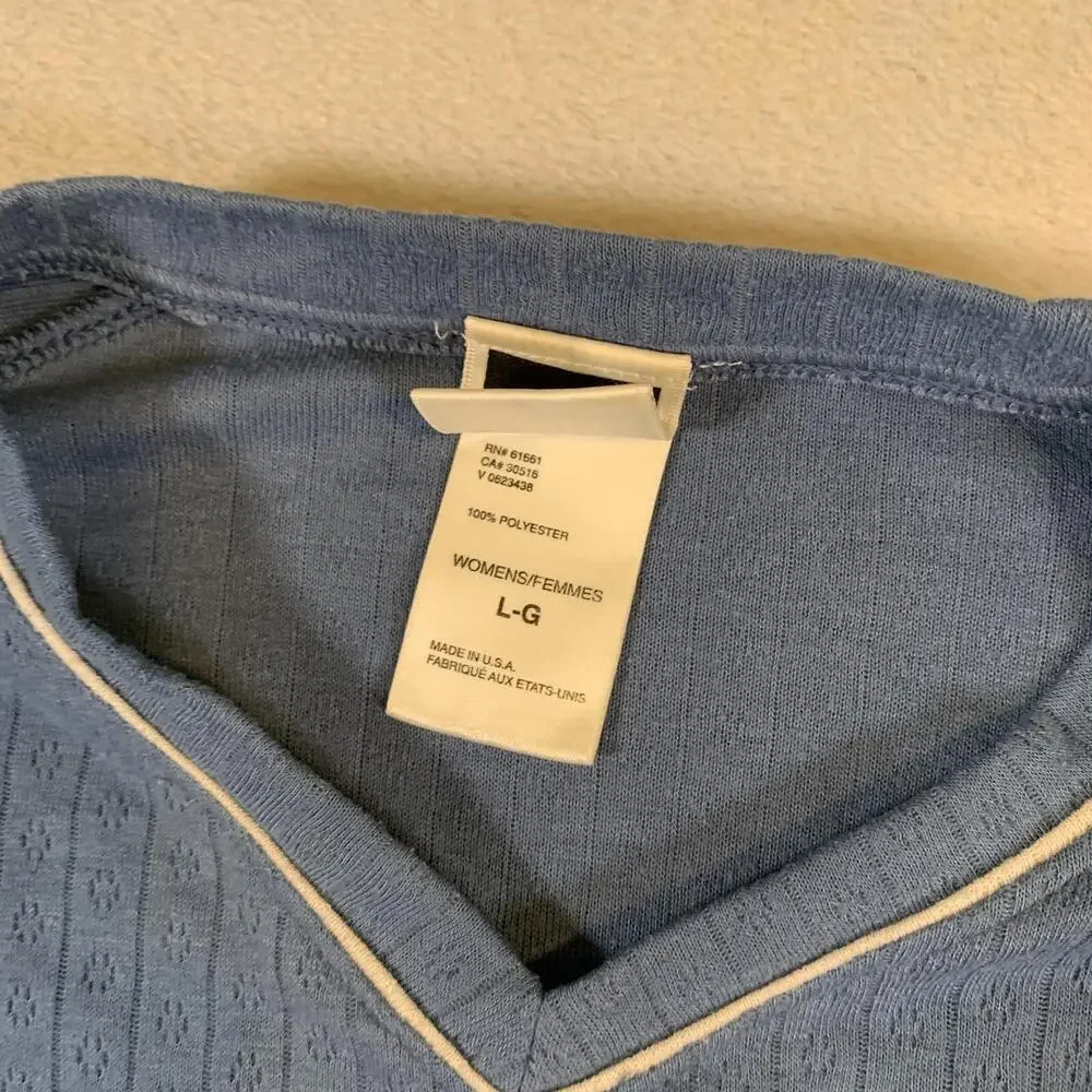 The North Face Women’s Long Sleeve Lightweight Blue Vaporwick Shirt Made USA U54 - Picture 4 of 13